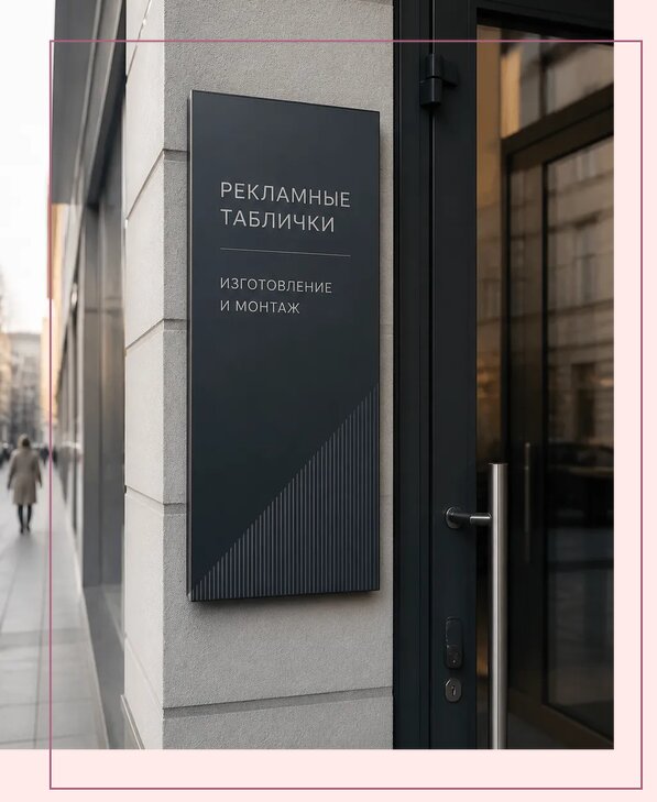 Рекламные таблички в Великом Новгороде по цене от 4604 р. | Аванза-Влк