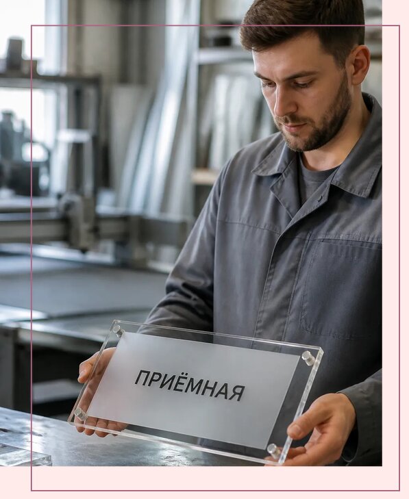 Таблички из оргстекла на заказ в Великом Новгороде от 3990 р. | Аванза-Влк